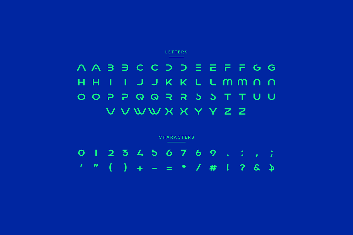 Orcroso - Modern Futuristic Typeface, a Sans Serif Font by Letterna (Photo 3 of 4)