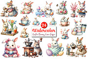 Easter Bunny Love Coffee Clipart, a Graphic by CitraGraphics (Thumbnail 1 of 4)