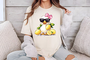 Watercolor Cute Baby Duck PNG, an Illustration by Libby Wishes (Thumbnail 5 of 6)