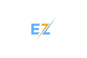 EZ initial logo, a Branding & Logo Template by ZHR Creative