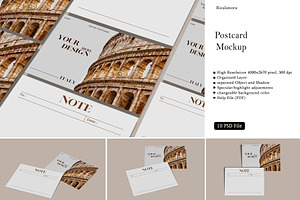 Postcard Mockup, an Advertising Mockup by rizalamora