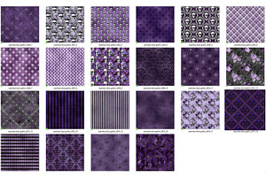 Seamless Purple Gothic Digital Paper