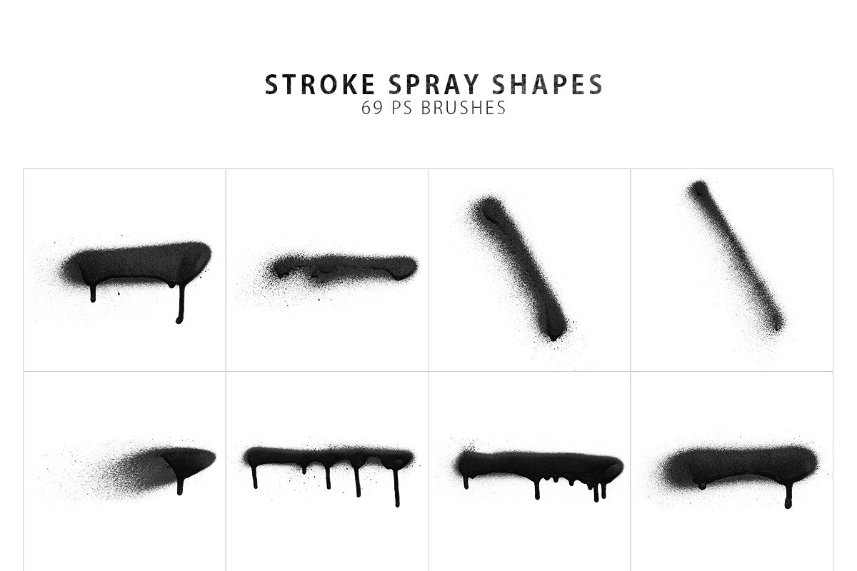214 Spray Photoshop Brushes, a Brush Add-On by ArtistMef (Photo 4 of 9)