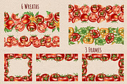 Watercolor Tomatoes, an Illustration by Andre_Eva (Thumbnail 5 of 10)
