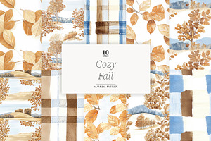 Fall Digital Paper Pattern Bundle