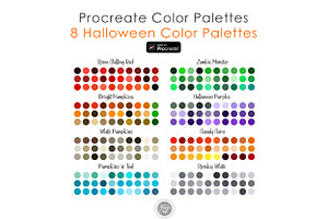 Halloween Procreate Color Palette