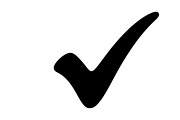 Simple and bold checkmark silhouette, an Illustration by Amazin_art (Thumbnail 12 of 26)