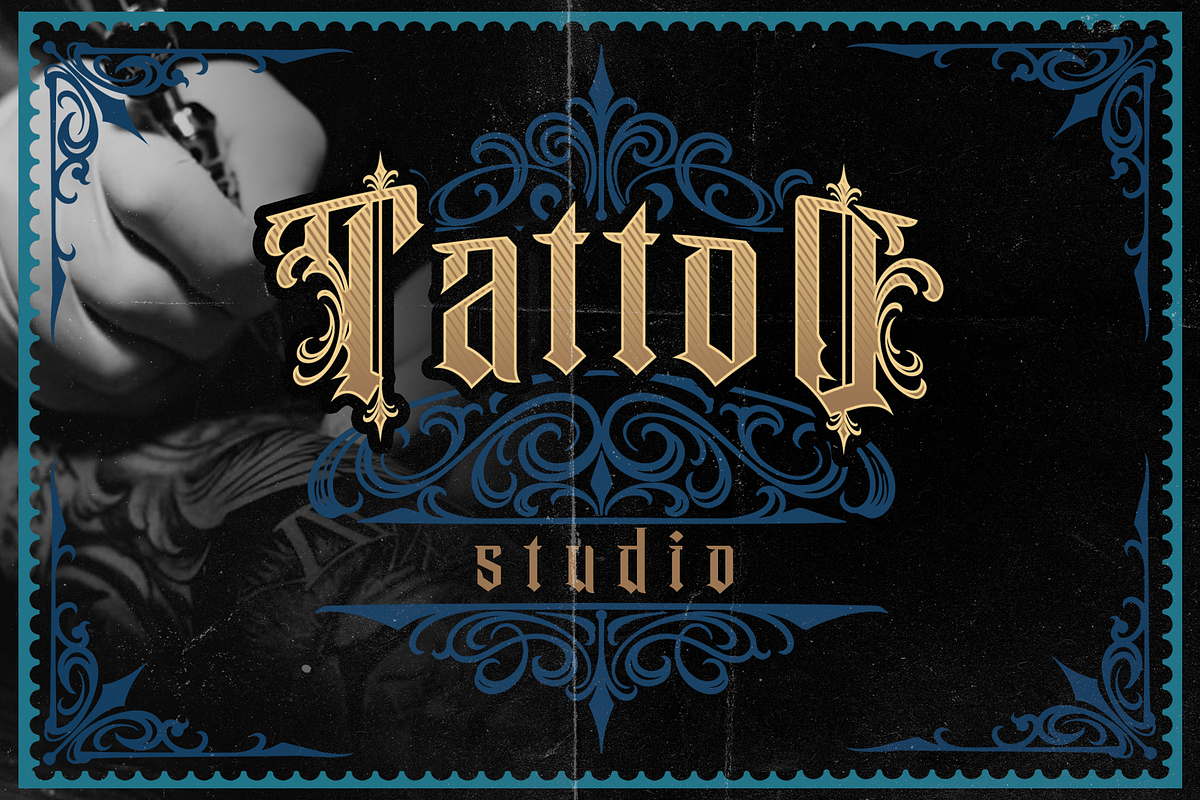 Santero Modern Blackletter Font, a Blackletter Font by dansdesign (Photo 6 of 7)