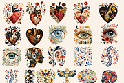 FOLK MEDICAL CLIPART PACK, an Education Illustration by Daring Digies (Thumbnail 4 of 9)