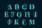 Astrology Initials Font, a Serif Font by kaer_shop (Thumbnail 3 of 10)