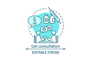 Get Consultation Concept Icon