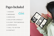 Portfolio Canva Website Template, a Landing Page Template by Anna Design Studio (Thumbnail 3 of 8)