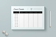 School Planner Design Template, a Stationery Template by MightyDesign (Thumbnail 1 of 7)
