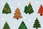 Christmas Trees Seamless Patterns, a Seasonal Illustration by uStickery (Thumbnail 4 of 5)
