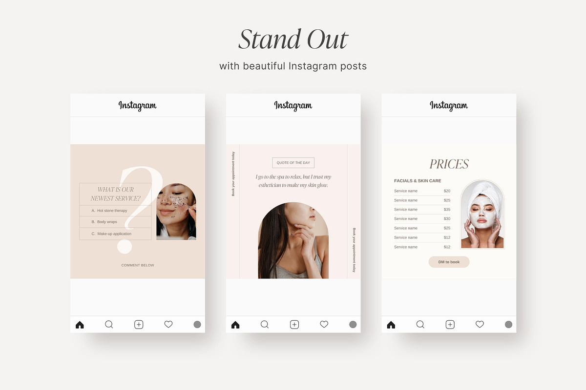 Esthetician Instagram templates, a Social Media Template by LiliesandBerries (Photo 17 of 23)