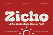 Zicho - A Groovy Inktrap Font, a Font by Ainun Jinan (Thumbnail 1 of 10)