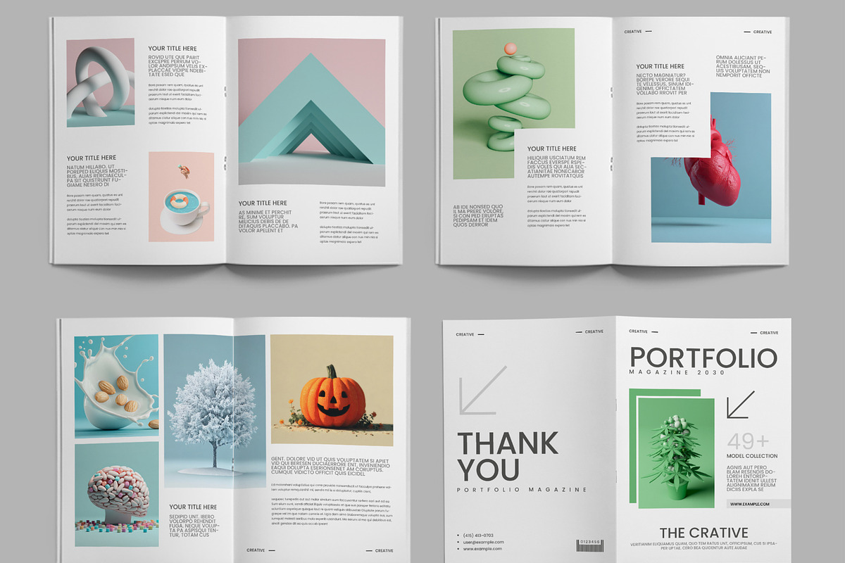 Green Portfolio Layout, a Brochure Template by ContestDesign (Photo 3 of 3)
