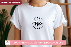 Leo Zodiac Sign SVG Cut Files