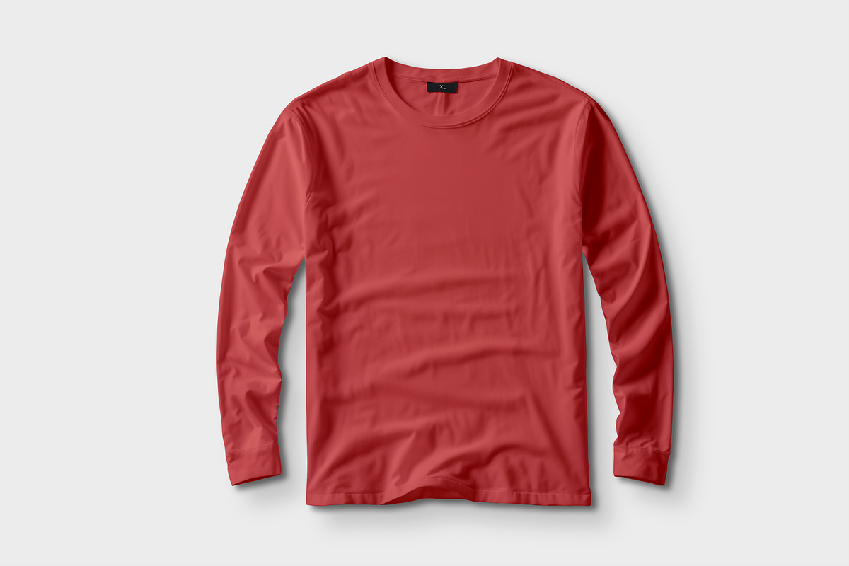 Front Long Sleeve T-Shirt Mockup, a Shirt Mockup by Alhaytar (Photo 2 of 2)