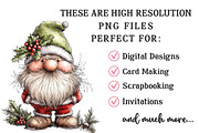 Whimsical Christmas Gnome Clipart, an Illustration by OK Design (Thumbnail 3 of 6)