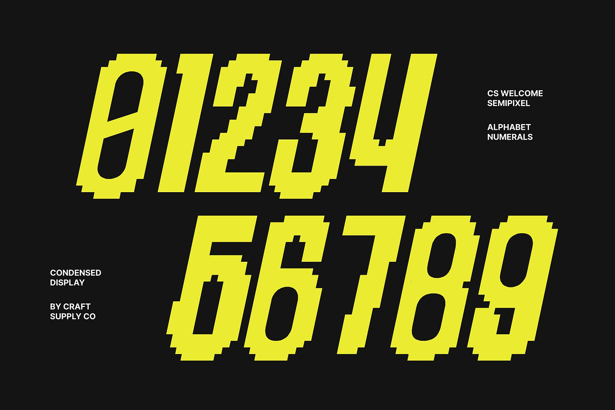 CS Welcome Semipixel, a Sans Serif Font by Craft Supply Co. (Photo 6 of 8)