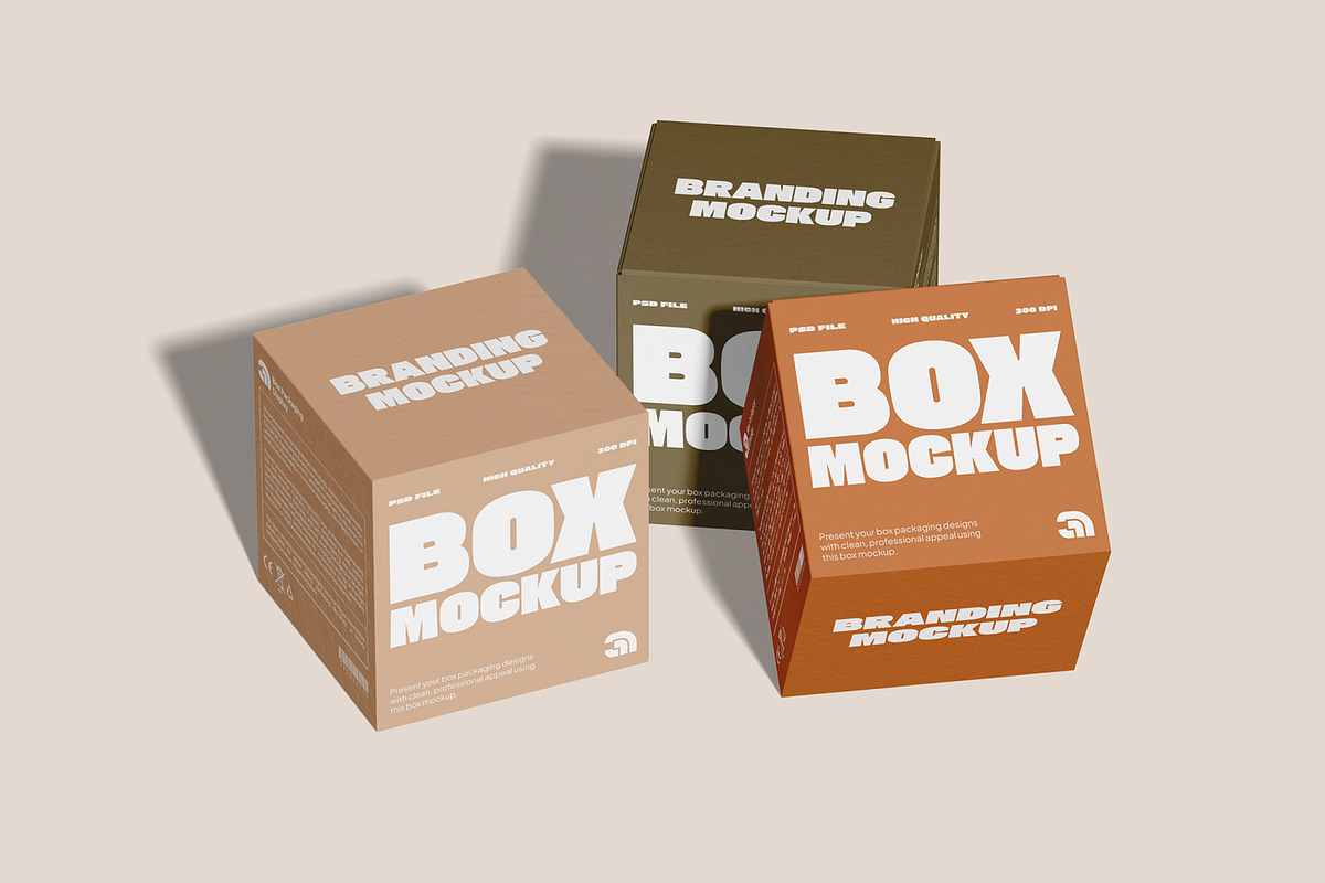 Box Mockup, a Packaging Mockup by Permadi Creative (Photo 2 of 5)