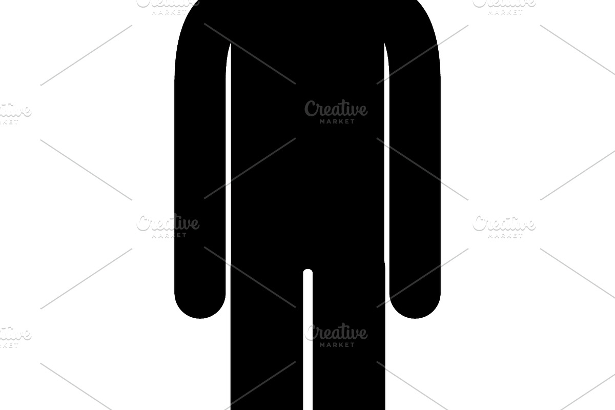 Simple male figure standing, an Object Illustration by Things for designers (Photo 2 of 3)