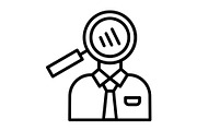 Recruiter Line Icon, an Icon by Pexelpy (Thumbnail 1 of 2)