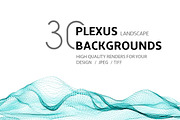 30 PLEXUS LANDSCAPE BACKGROUNDS, a Technology Illustration by AndisREA (Thumbnail 3 of 3)