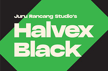 Halvex Black – Bold Geometric Sans