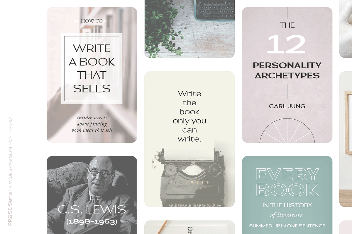 Prose Sans | Sans Serif Font Family, a Sans Serif Font by Ayca Atalay (Photo 5 of 11)
