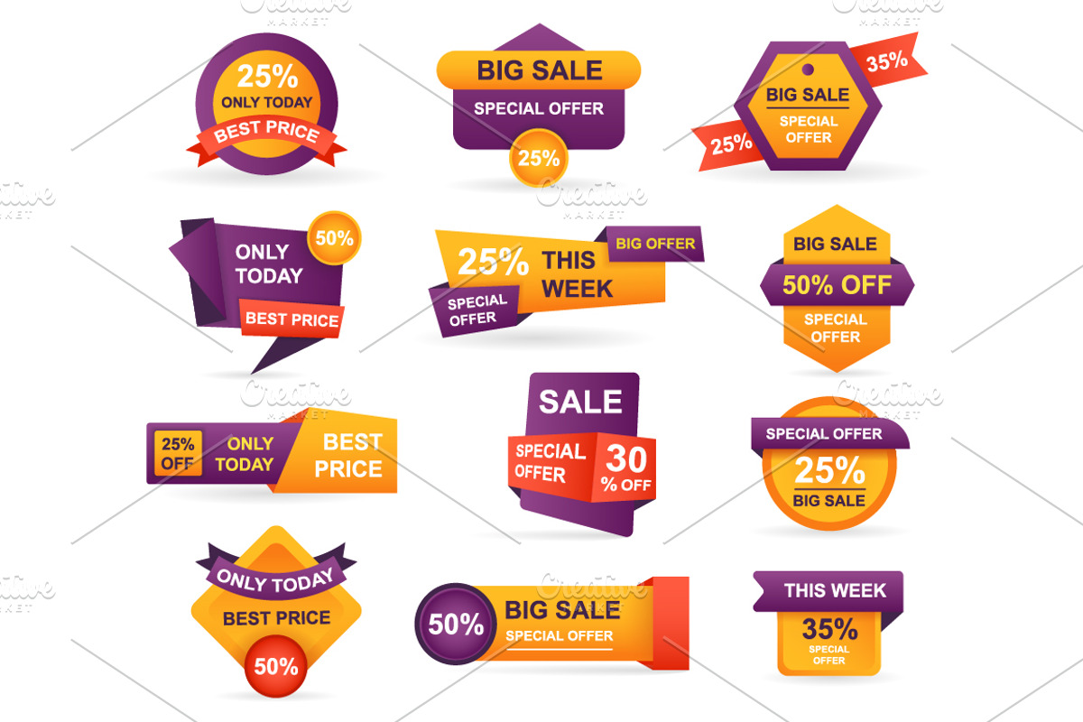 Retail Sale Tags, a Finance Illustration by alexdndz (Photo 5 of 11)