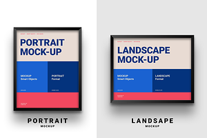 Portrait & Landscape - Frame MockUp