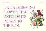 CS Flora Drawn, a Serif Font by Craft Supply Co. (Thumbnail 2 of 8)