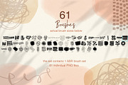 Abstract Photoshop Brush Stamps, a Brush Add-On by Sweet Fig (Thumbnail 2 of 9)