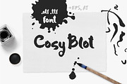 Cosy Blot Font, a Script Font by Mazheika Store (Thumbnail 1 of 7)