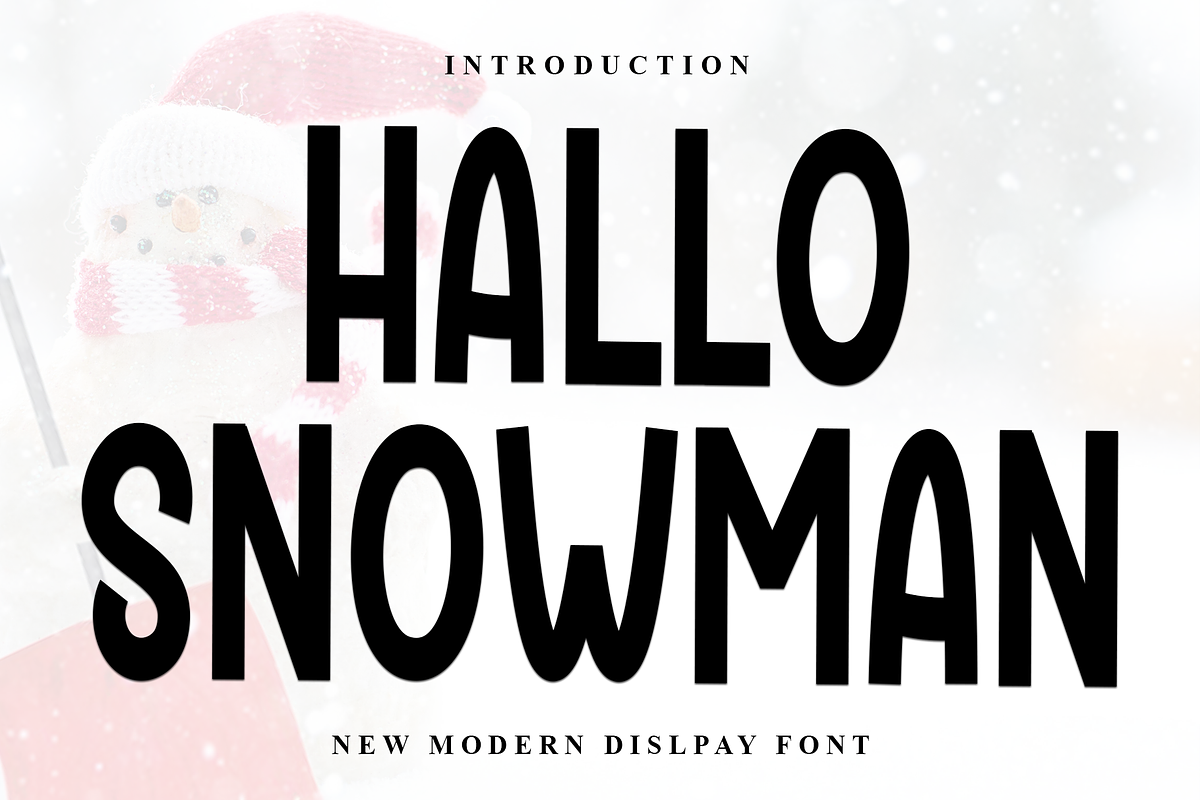 Hallo Snowman, a Serif Font by FreshTypeINK (Photo 1 of 8)