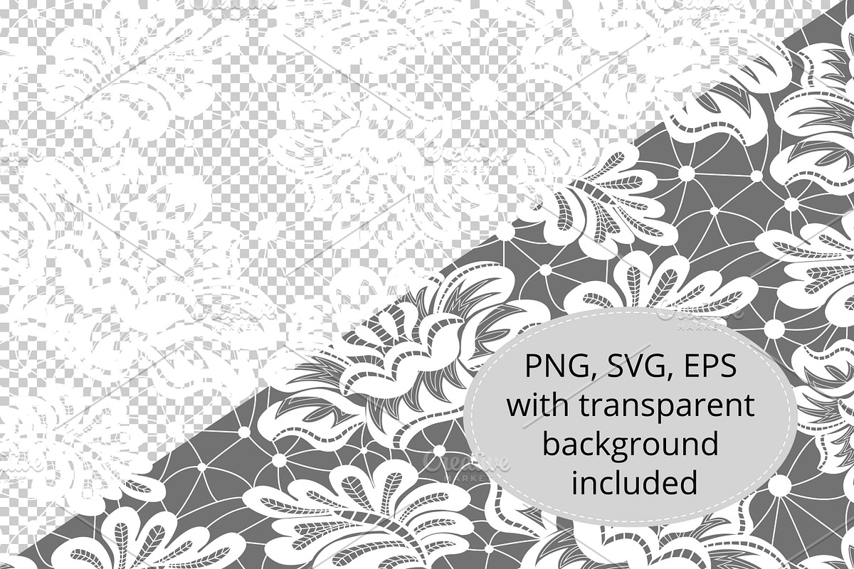 Seamless Lace Floral Patterns, a Pattern Graphic by Sveta Aho (Photo 2 of 4)
