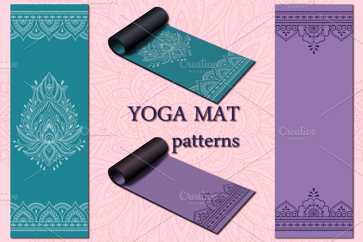 Patterns for yoga mats II, a Pattern Graphic by Katika Shop (Photo 2 of 8)