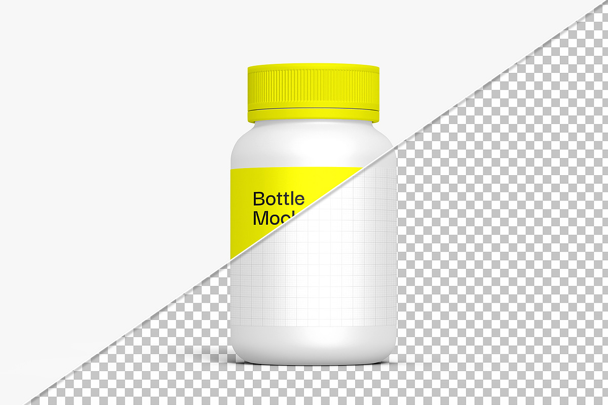 Pills Bottle PSD Mockup, a Packaging Mockup by graphypix (Photo 3 of 4)