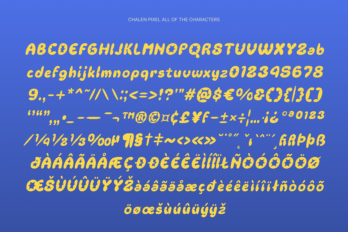 Chalen Pixel, a Sans Serif Font by Craft Supply Co. (Photo 8 of 8)