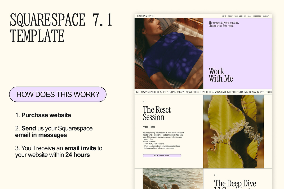 Minimal Squarespace Website Template, a Squarespace Template by Of July Studio (Photo 7 of 9)