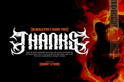 Music Rockleh - Music Font, a Blackletter Font by Iqsiart Studio (Thumbnail 10 of 10)