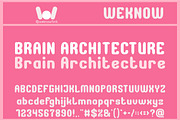 Brain Architecture font, a Font by weknow (Thumbnail 1 of 8)
