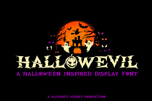 HALLOWEVIL FONT