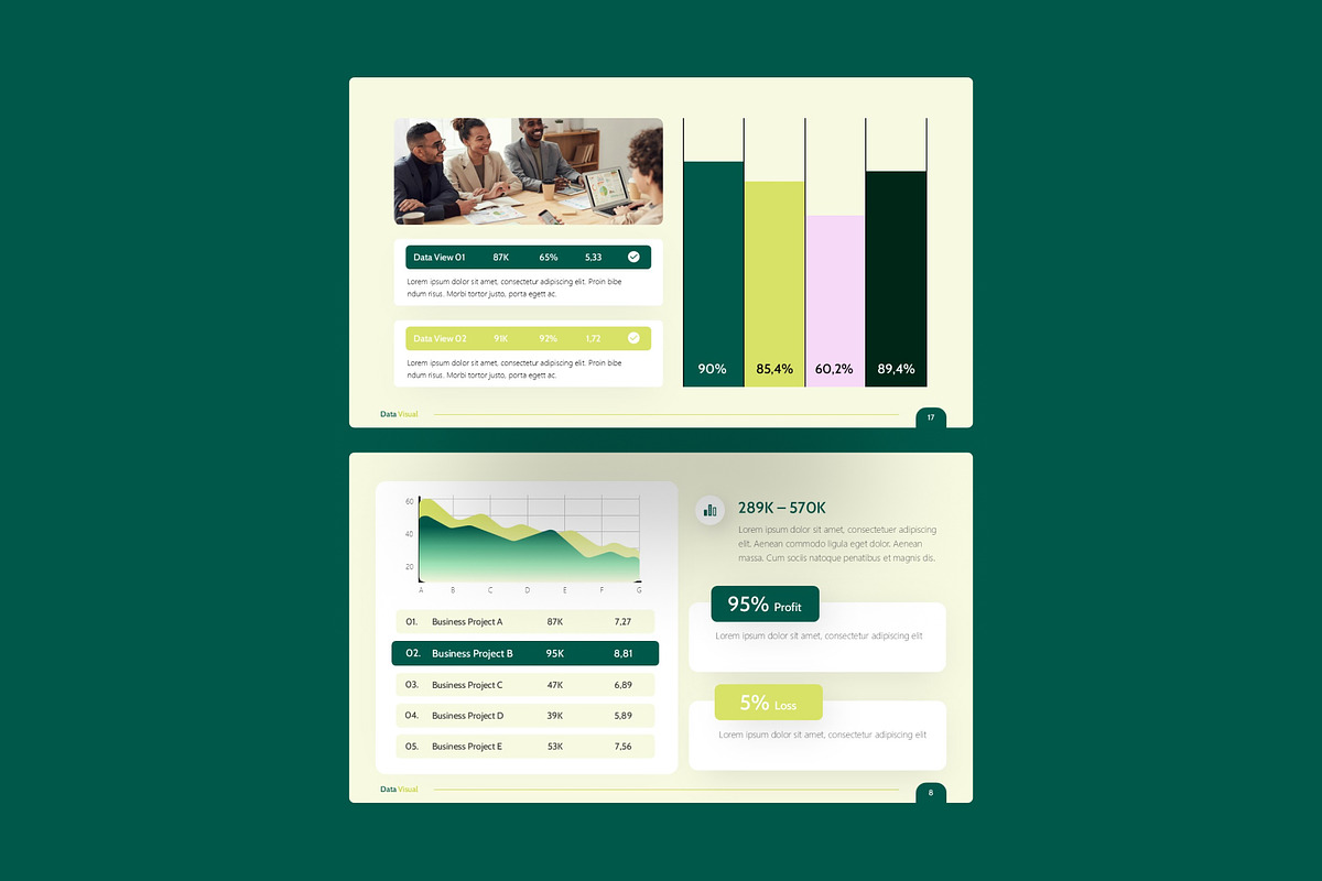 Data Visual PowerPoint Presentation, a Presentation Template by Premast (Photo 2 of 5)
