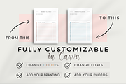 Editable Planner Template Canva, a Stationery Template by Designs by Darowan (Thumbnail 9 of 11)