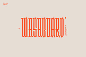 Washboard typeface, a Blackletter Font by Emyself Design