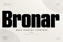 Bronar — Bold Condensed Display Font