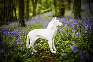 3D Wolf/Dog Papercraft